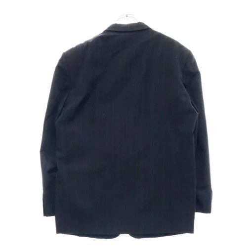 Comme des Garcons Homme Plus Jacket Striped single tailored 2 button flap pocket Black Size US M / EU 48-50 / 2 - 2 Thumbnail