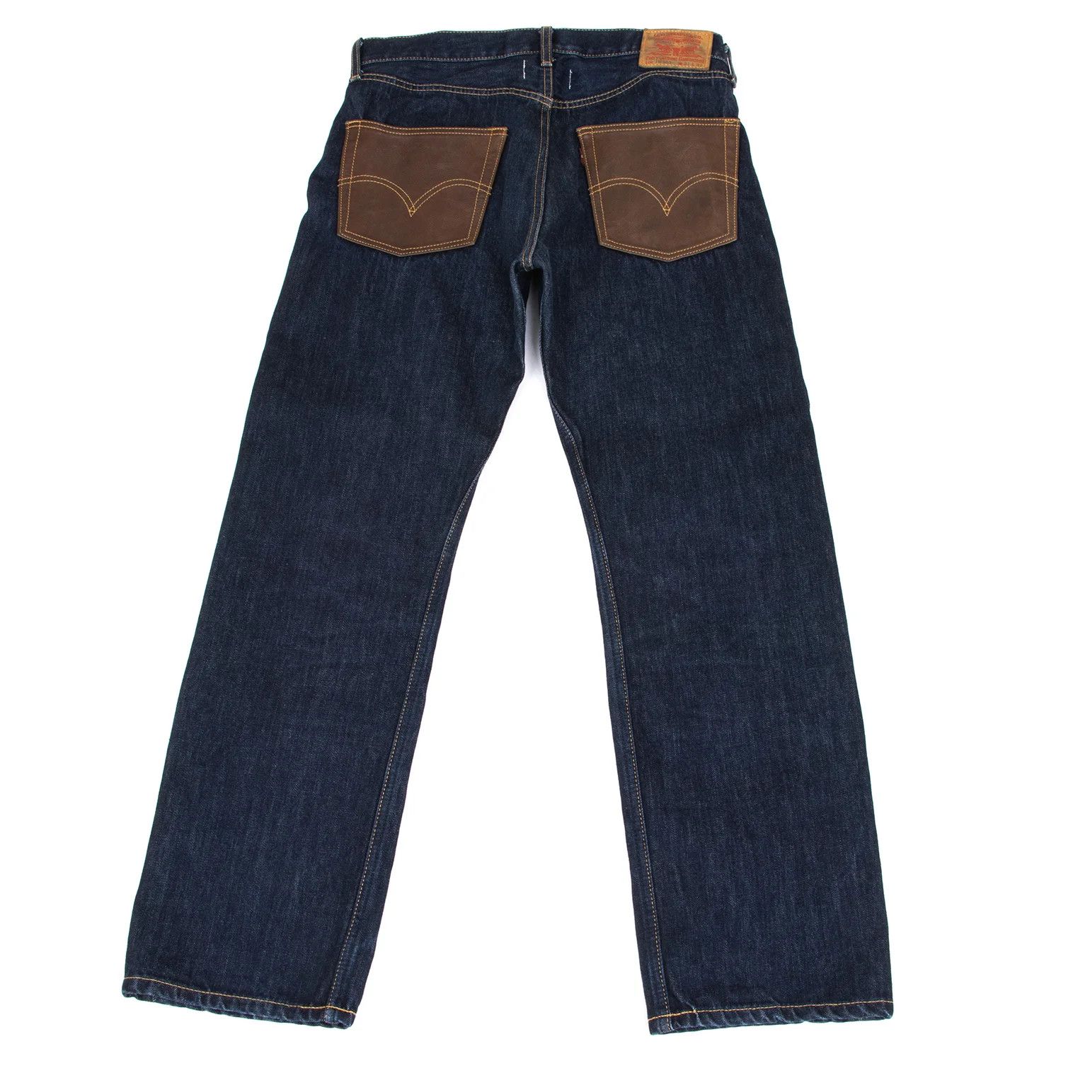 Junya Watanabe Denim with Leather Coin Pocket in Indigo Color Size US 30 / EU 46 - 1 Thumbnail
