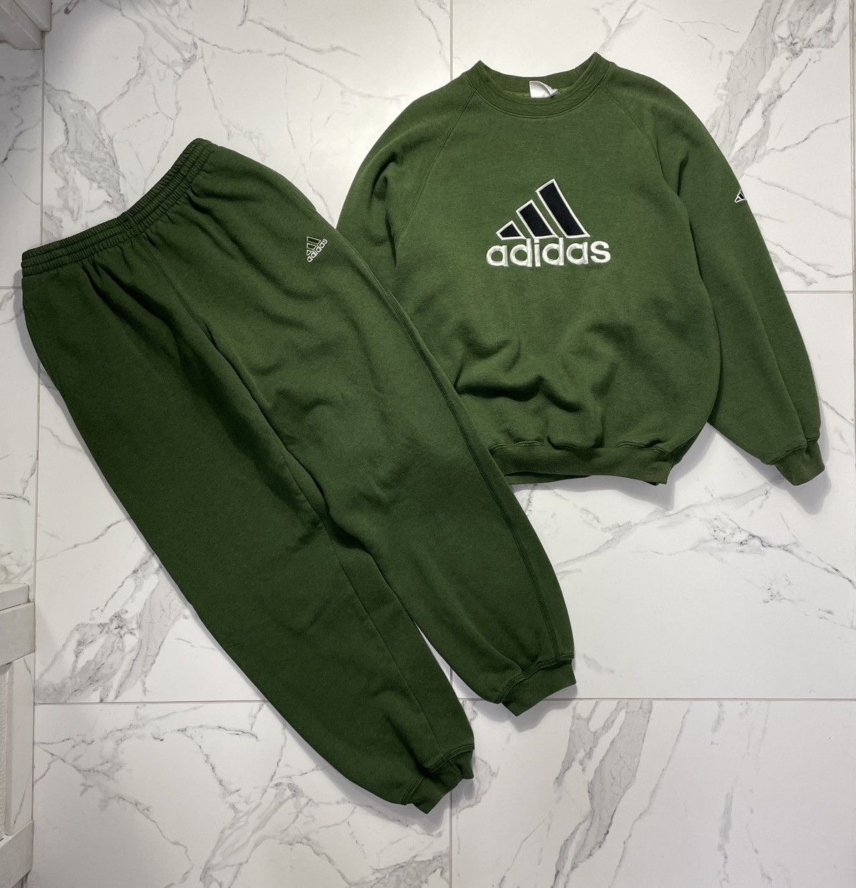 Adidas Vintage Adidas Cottone Track Suit Sweatshirt Pants Size S Size 36S - 1 Thumbnail