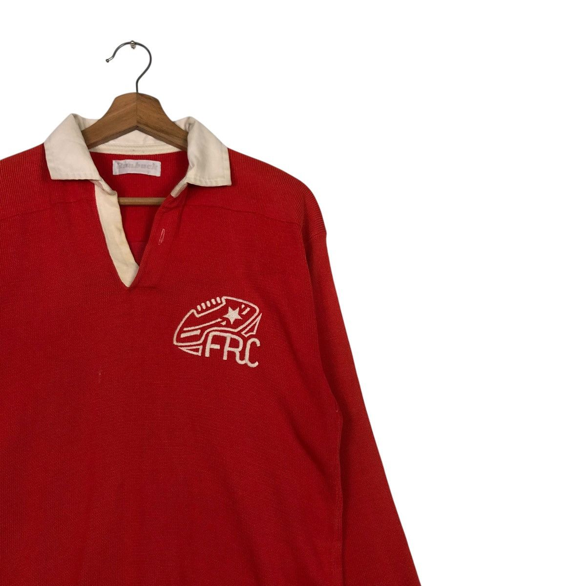 Vintage 🔥VINTAGE RUGBY COLLAR SHIRT BIG LOGO RUNBUCK USA Size US S / EU 44-46 / 1 - 8 Thumbnail