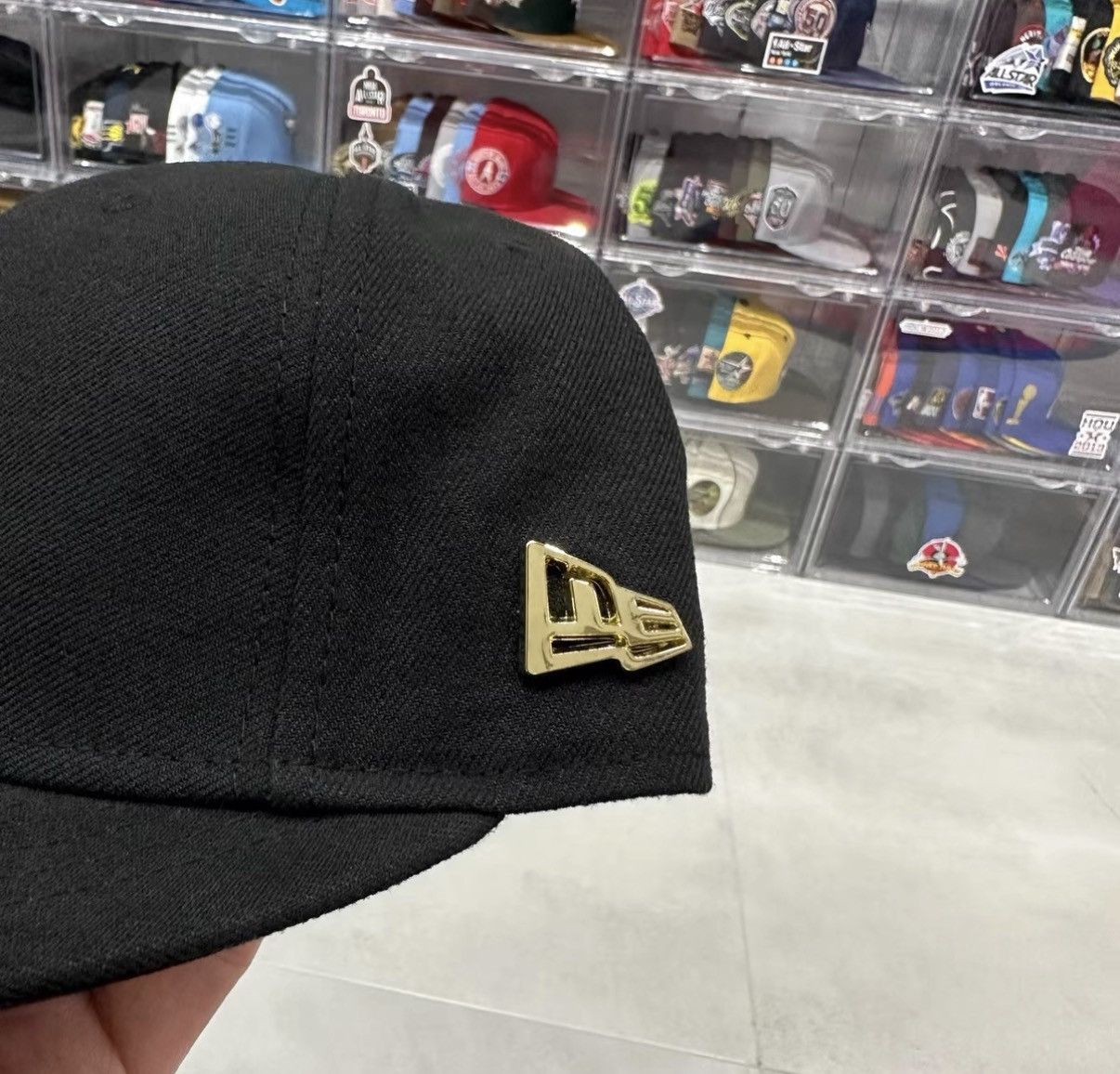 New Era New Era Solid Black Flat Brim Baseball Cap J32 Size ONE SIZE - 5 Thumbnail