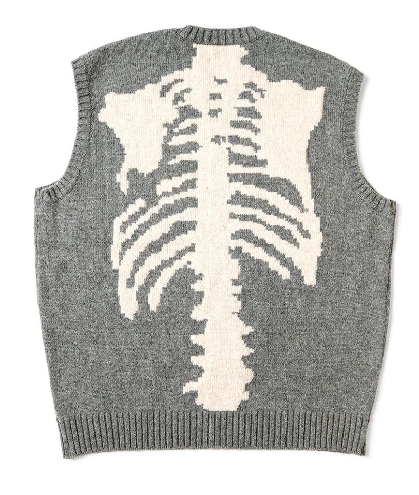 Kapital Skeleton Sweater Vest | Grailed