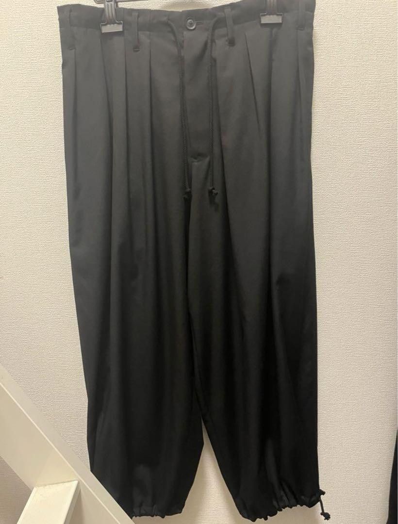 Yohji Yamamoto POUR HOMME 23ss GABARDINE U-STANDARD BALLOON HZ-P07-100PANTS Size US 37 - 1 Thumbnail