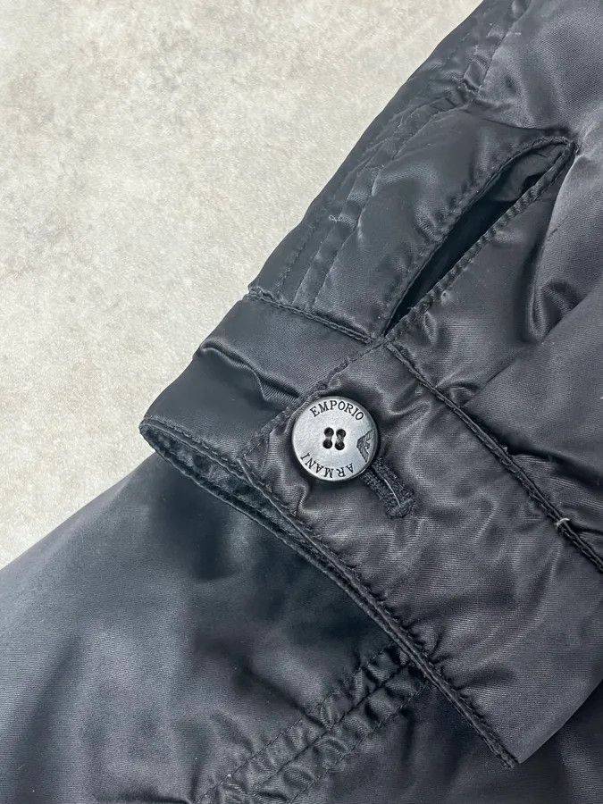 Emporio Armani 1990s Emporio Armani Long Black Puffer Jacket Size US S / EU 44-46 / 1 - 10 Thumbnail
