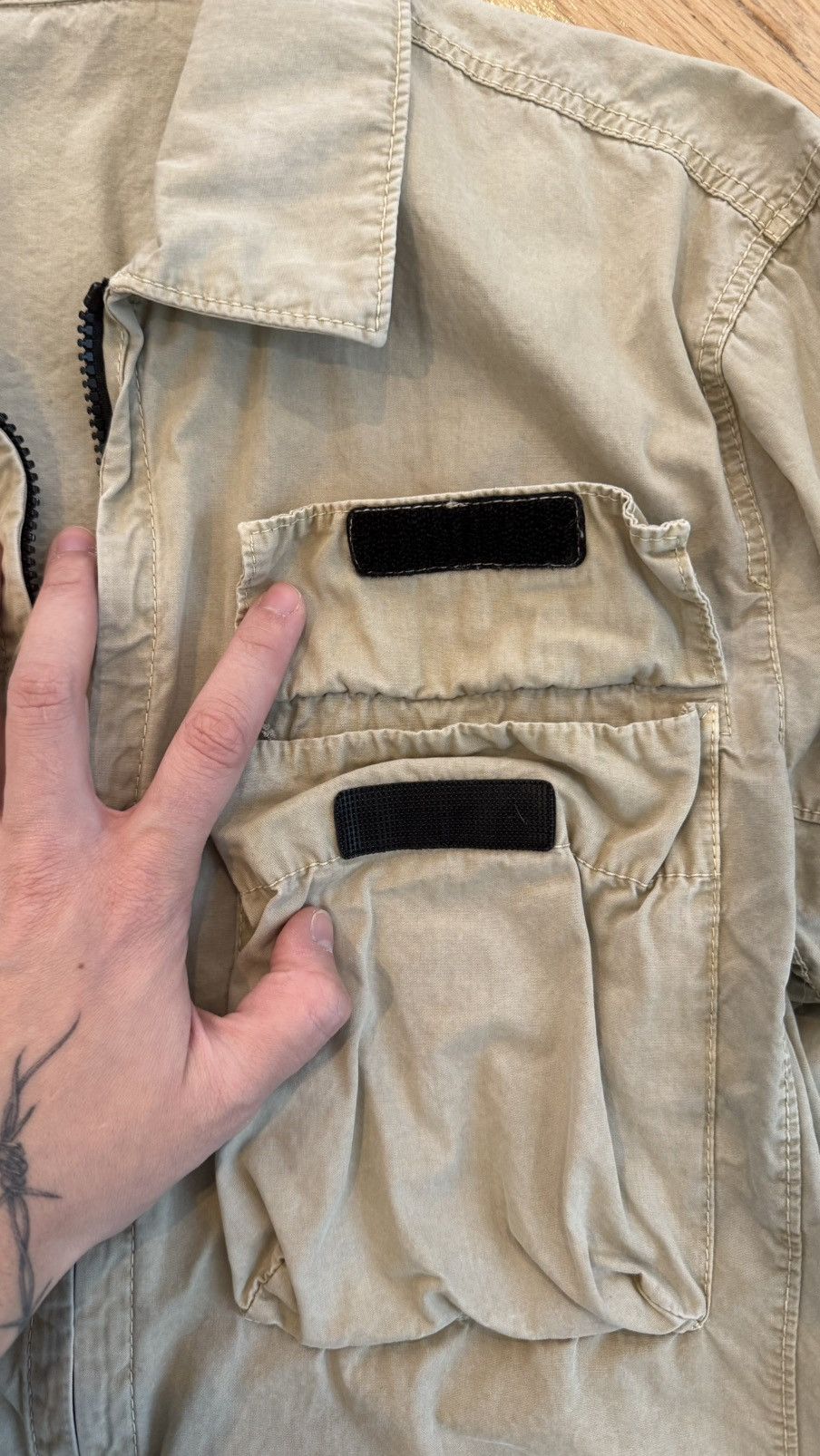 Stone Island Stone Island Beige Overshirt Size US S / EU 44-46 / 1 - 3 Thumbnail