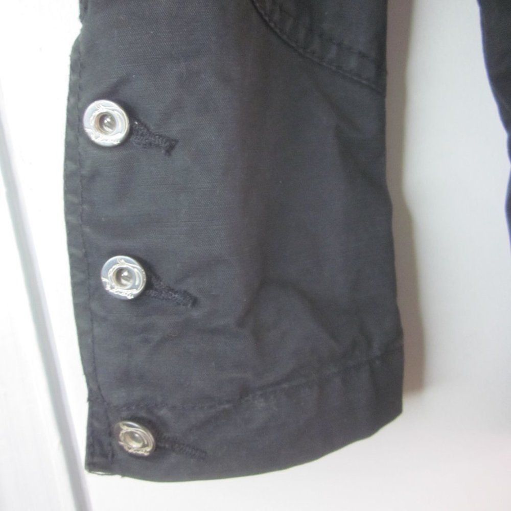 Oxbow OXBOW Womens Long Trench Black Cotton Jacket Size 3 Fits M Size M / US 6-8 / IT 42-44 - 13 Thumbnail