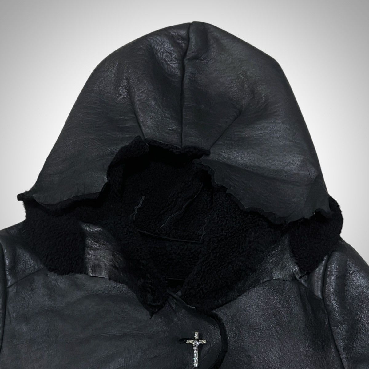 If Six Was Nine If Six Was Nine ‘Brondy’ Hooded Lambskin Cross Jacket Size US S / EU 44-46 / 1 - 4 Thumbnail