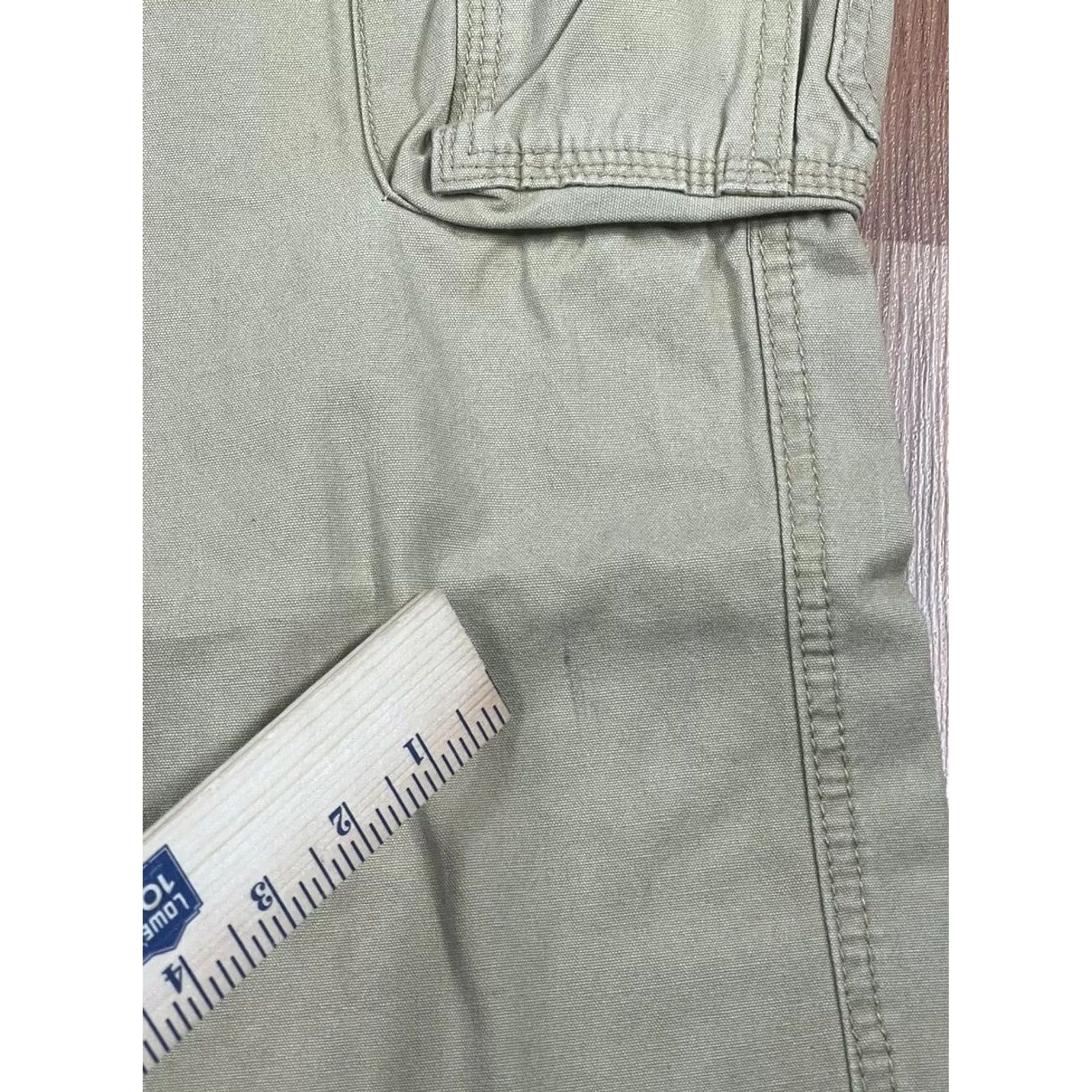 Vintage Guide Series Cargo Pants Mens 36Wx34L Khaki Beige Flat Front Straight Fit Pockets Casual Workwear 36 Regular Mens Size US 36 / EU 52 - 6 Thumbnail
