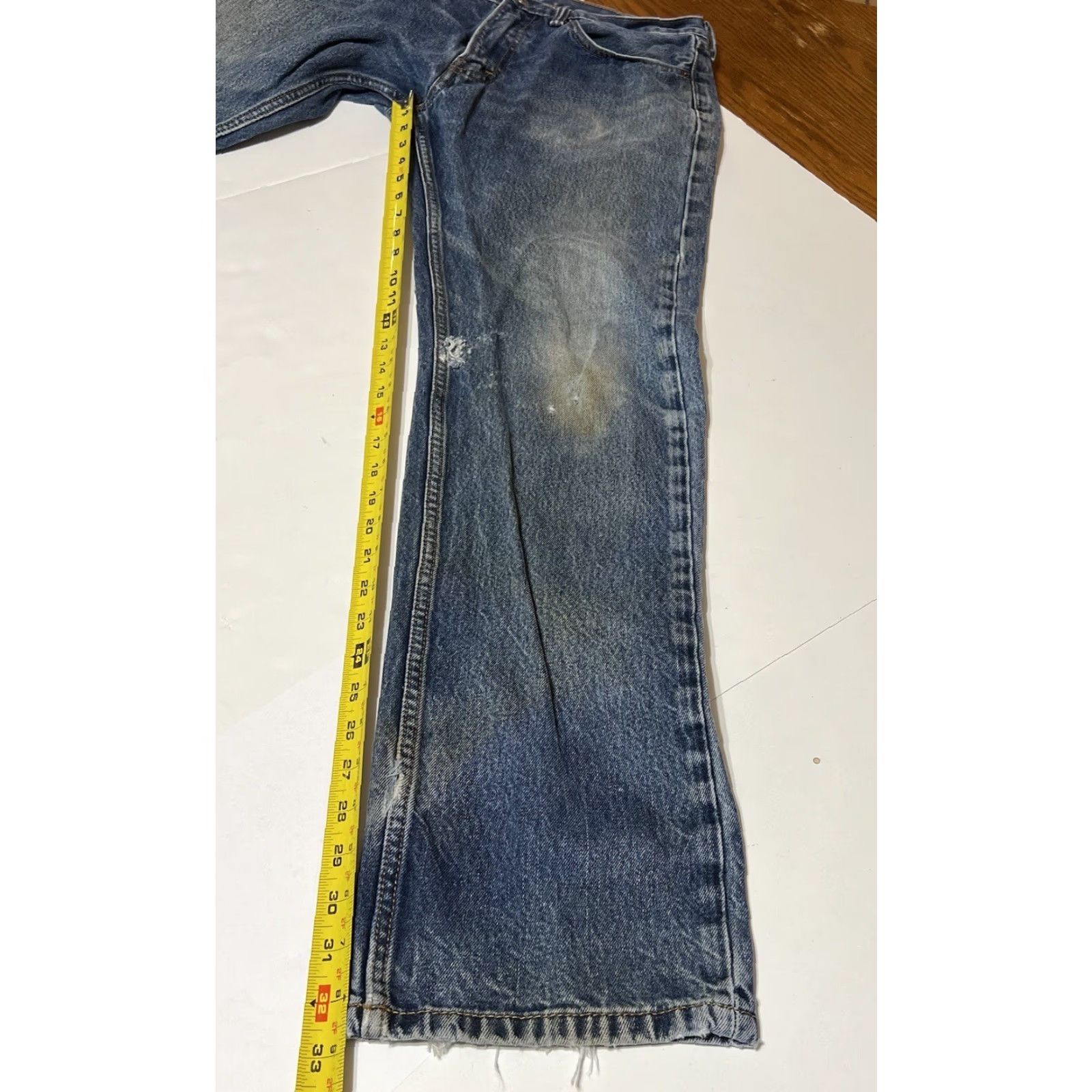 Levi's Levi's 505 Jeans Regular Distressed 34x32 34x34 5-Pocket Denim Blue Mens Casual Vintage? Size US 34 / EU 50 - 5 Thumbnail