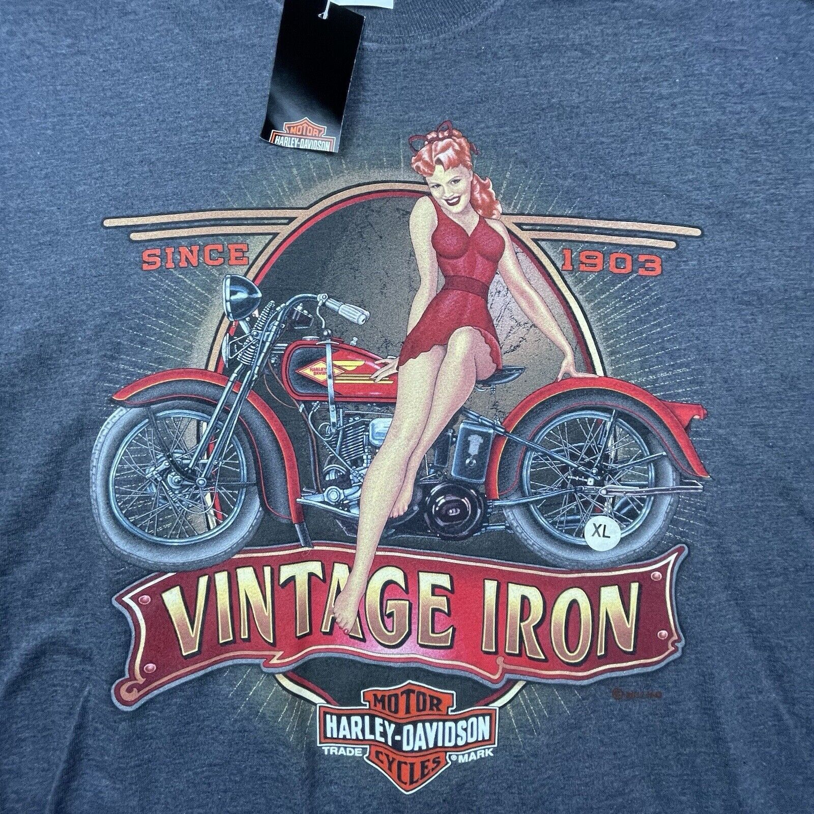 Harley Davidson Harley Davidson Shirt XL Pin-Up Girl Vintage Iron Las Vegas Size US XL / EU 56 / 4 - 3 Thumbnail