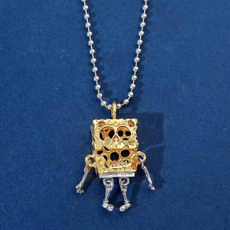 VIBE SpongeBob Skeleton Pendant Necklace Size ONE SIZE - 2 Thumbnail
