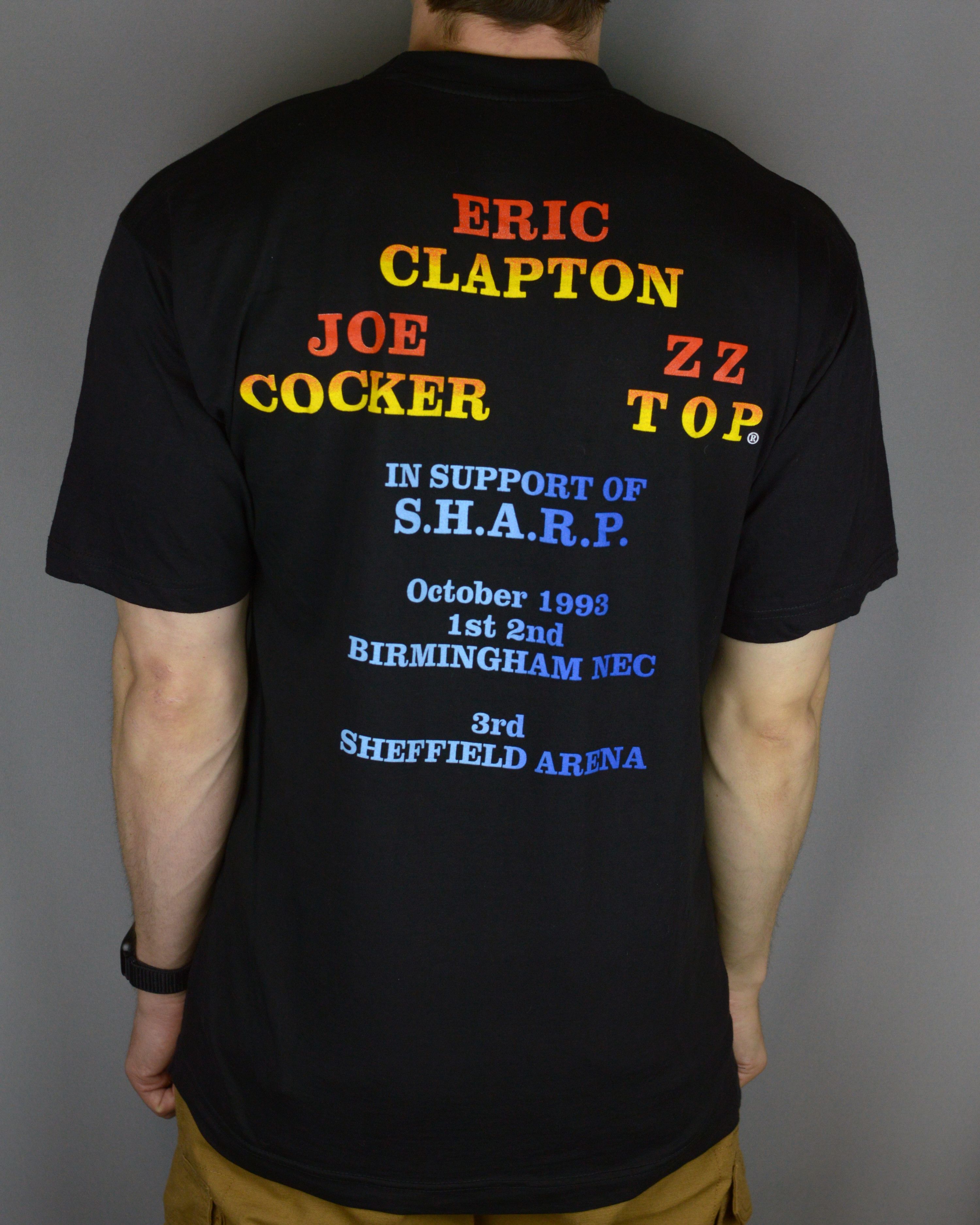 Vintage Vintage Eric Clapton Joe Cocker ZZ Top 1993 t shirt Size US L / EU 52-54 / 3 - 2 Thumbnail