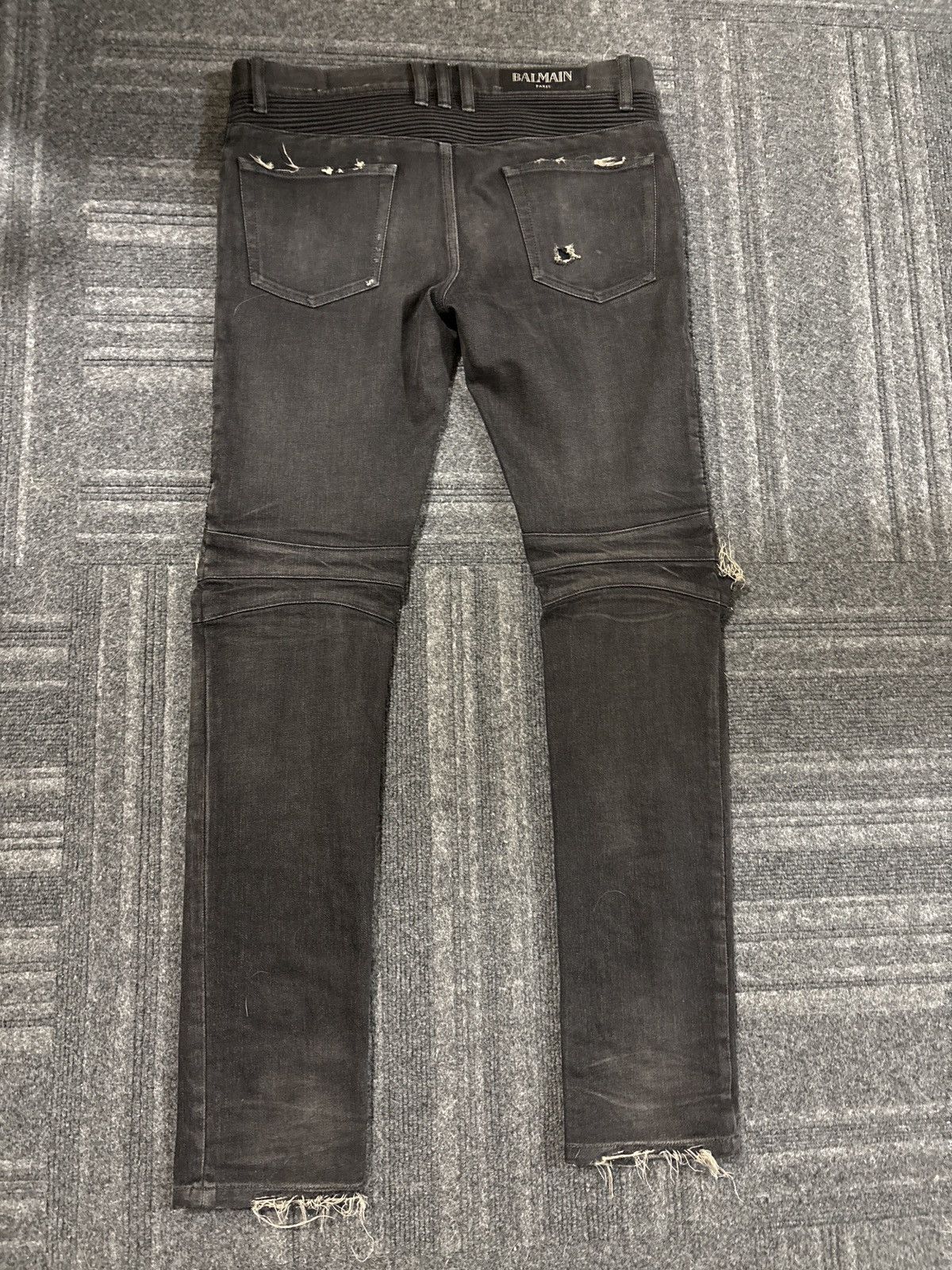 Balmain Balmain black biker jeans Size US 30 / EU 46 - 4 Thumbnail