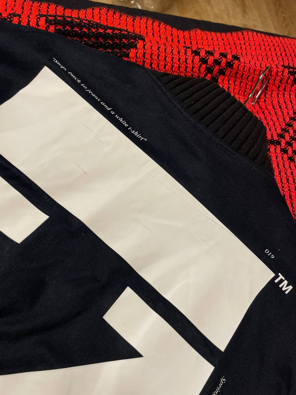 Off-White Off-White Varsity Bomber Jacket SS19 L Size US L / EU 52-54 / 3 - 10 Thumbnail