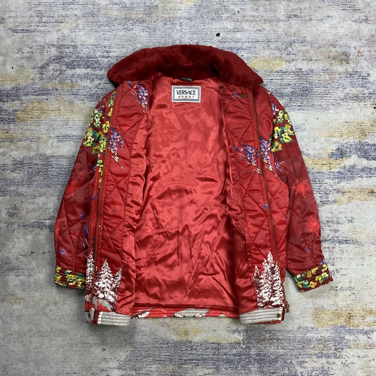 Versace Vintage 90s Versace sport floral ski jacket Size US L / EU 52-54 / 3 - 12 Thumbnail