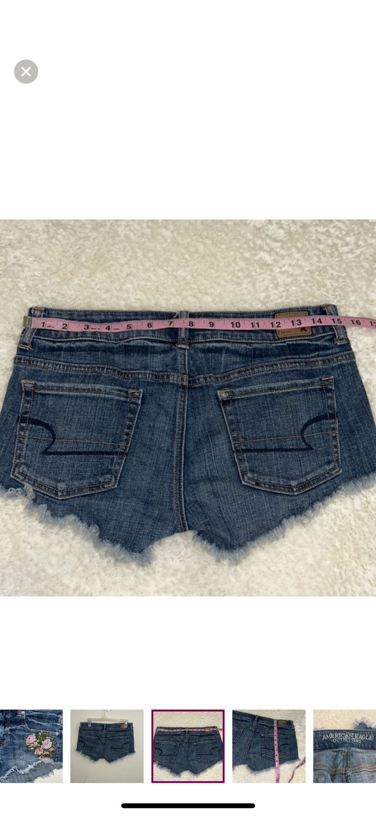 American Eagle Outfitters American eagle outfitters cutoff floral denim shorts size 4 Size 27" / US 4 / IT 40 - 4 Thumbnail