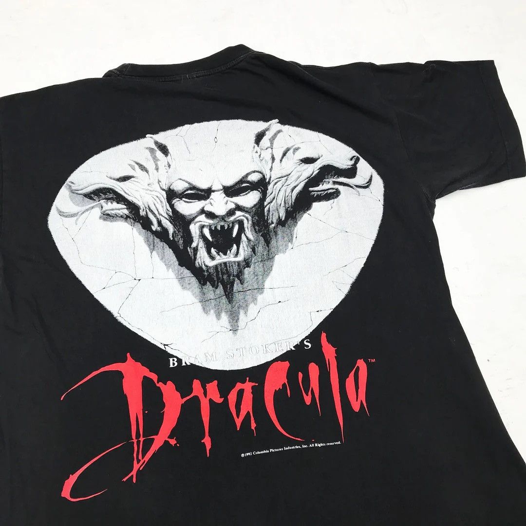 Vintage Dracula 1992 90s Vintage Coppola Movie Promo Rare T-Shirt Size US XL / EU 56 / 4 - 4 Thumbnail