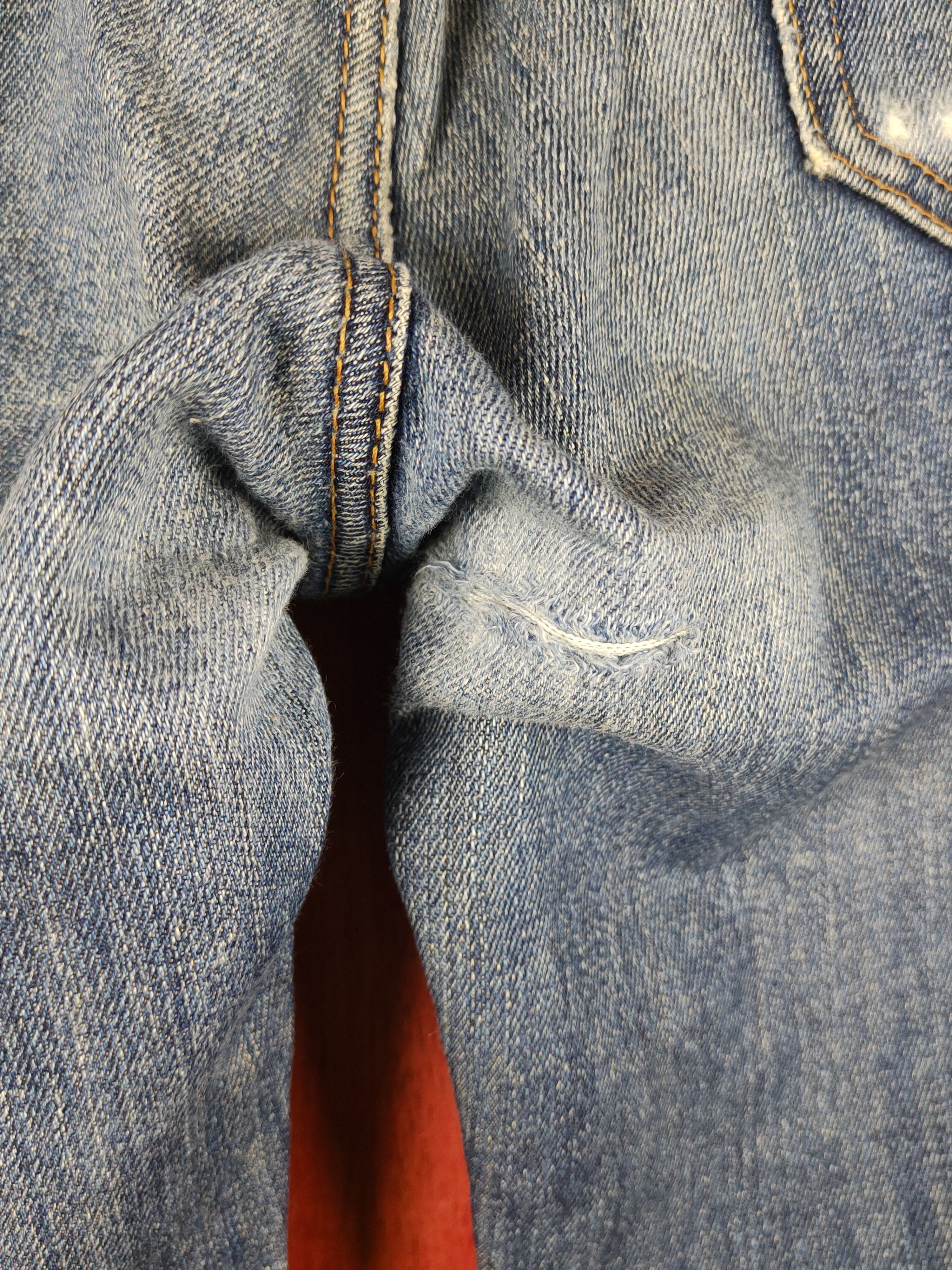 Edwin Edwin Dark Blue Distressed Ripped Jeans #S2147 Size US 32 / EU 48 - 8 Thumbnail