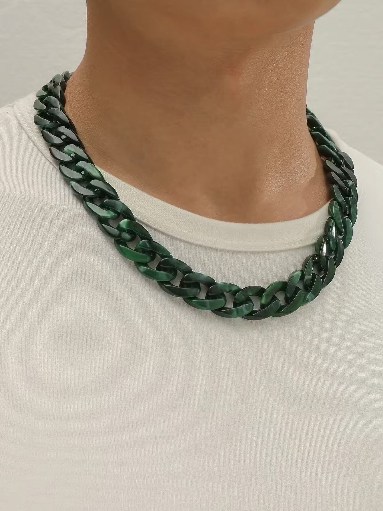 Jewelry Men Minimalist Chain Necklace Size ONE SIZE - 1 Thumbnail