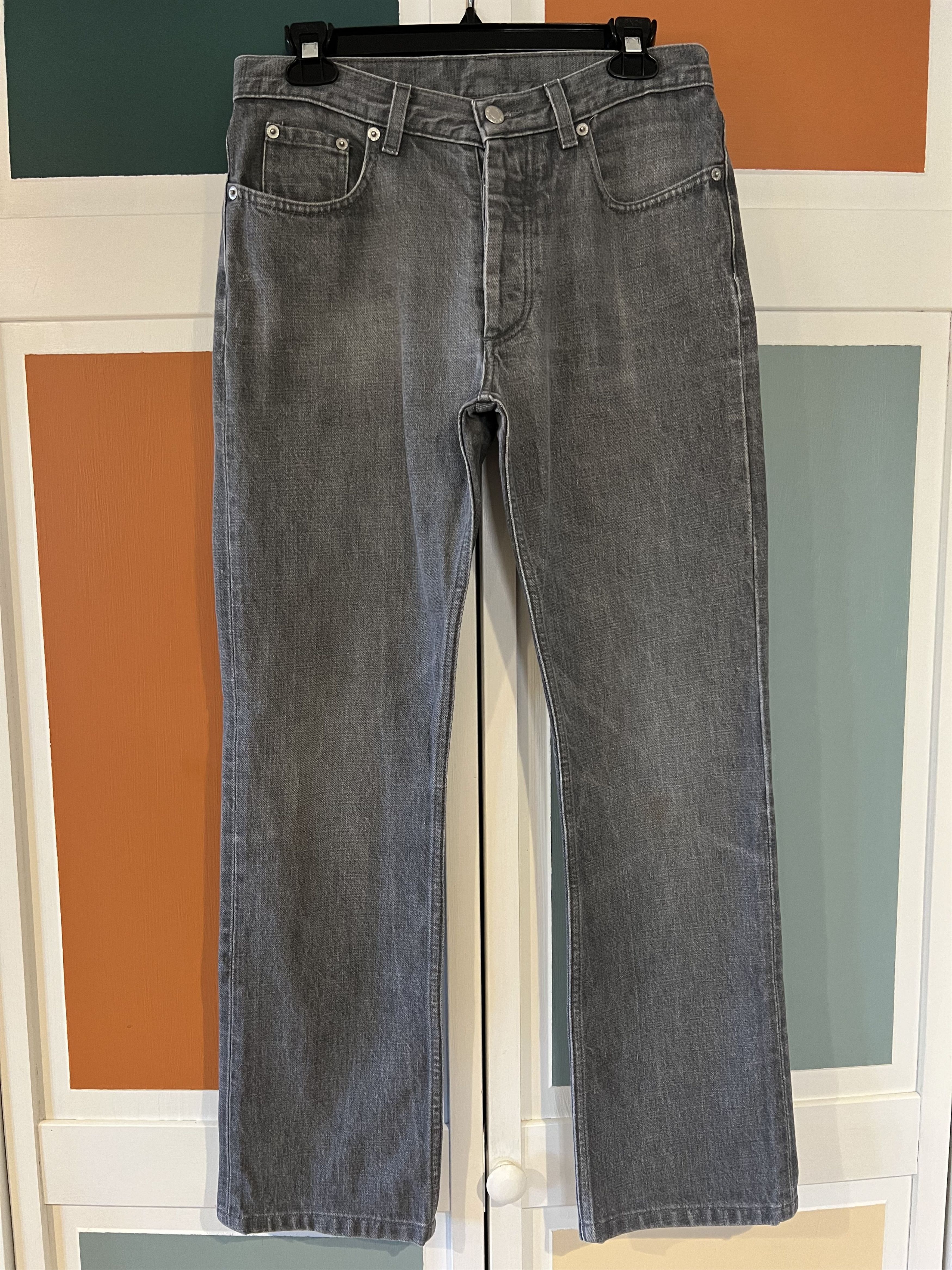 image of Helmut Lang Vintage Classic Cut Gray Denim in Grey, Men's (Size 30)