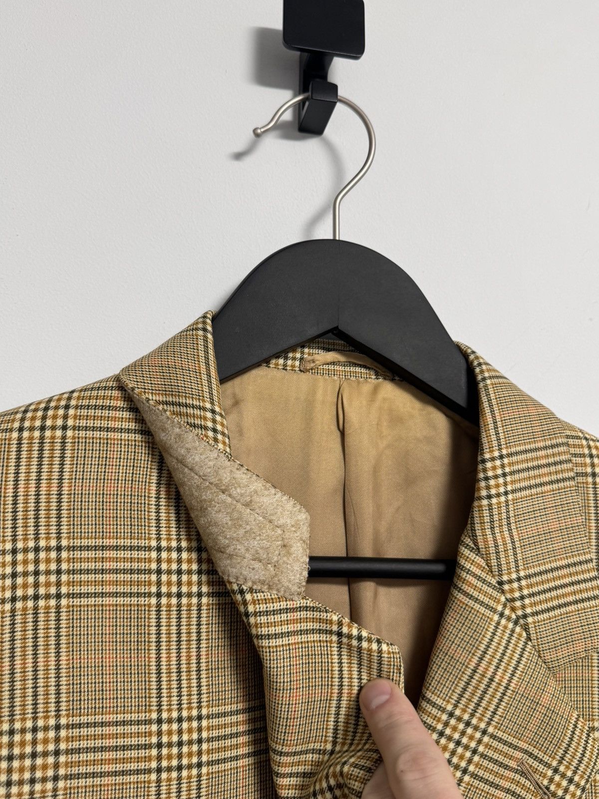 Belvest Belvest Wool Blazer Sport Coat Houndstooth Size XL Size 42R - 12 Thumbnail