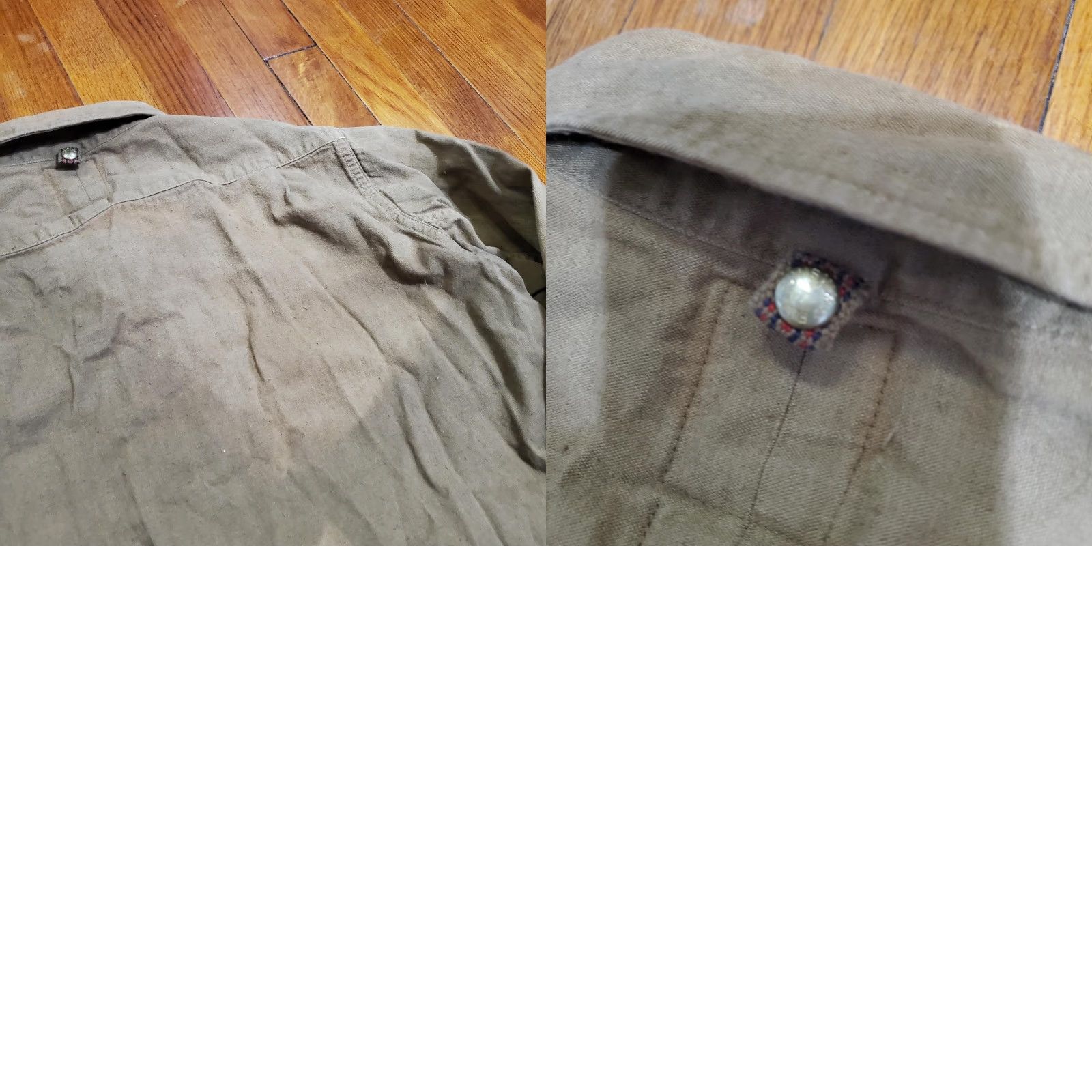 Visvim Visvim Shirt Mens 42 Green Cotton Linen Button Front Long Sleeve Made Japan Size US XL / EU 56 / 4 - 11 Thumbnail