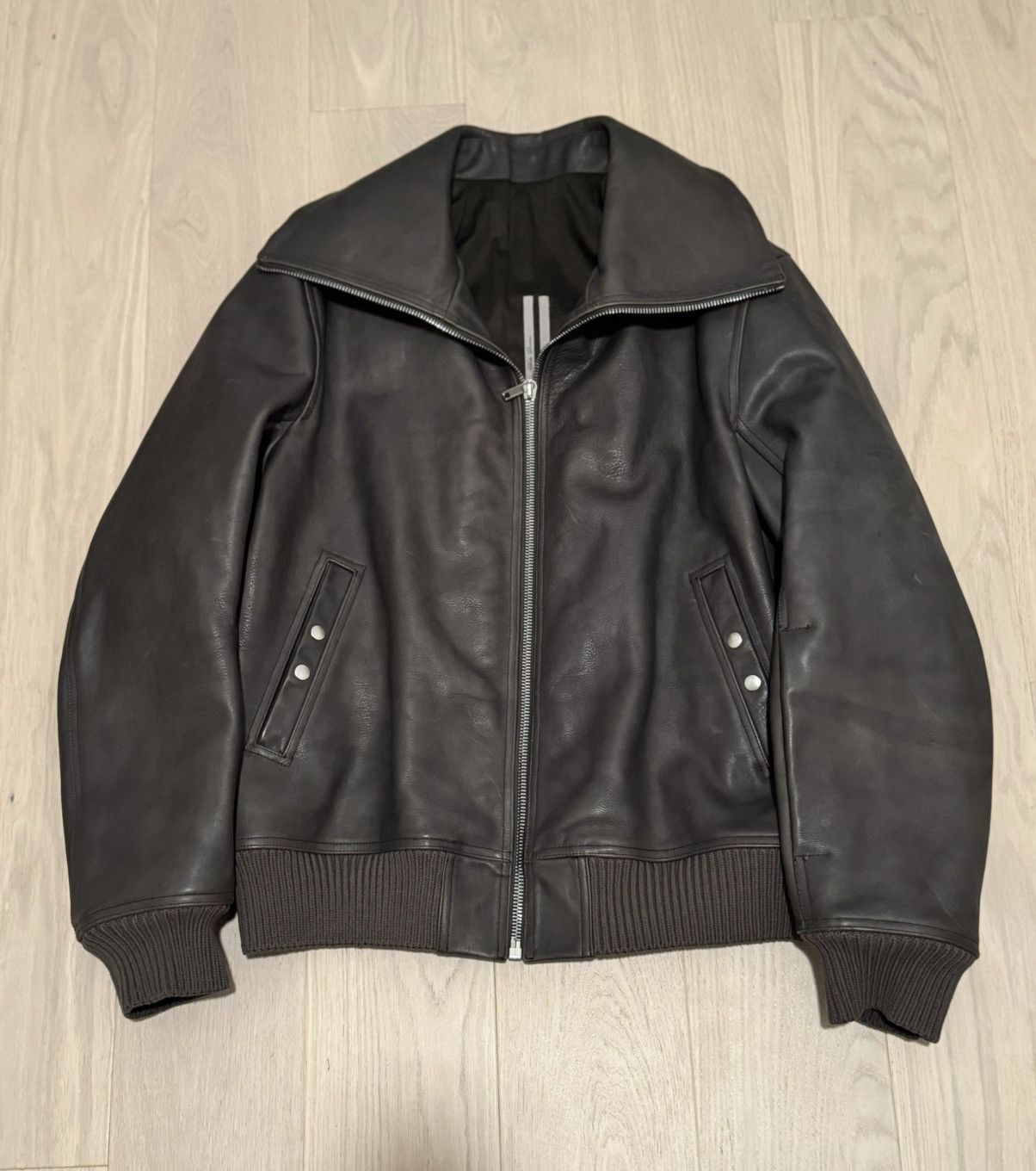 Rick Owens Rick Owens Blixa Dracollar Leather Jacket Size US M / EU 48-50 / 2 - 5 Thumbnail