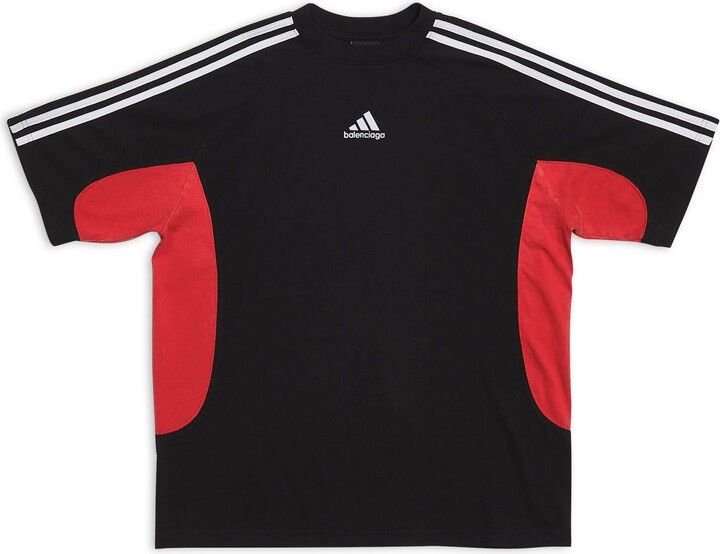 Adidas × Balenciaga o1srvl11e0424 Balenciaga / Adidas T-Shirt in Black/White/Red Size US S / EU 44-46 / 1 - 1 Thumbnail