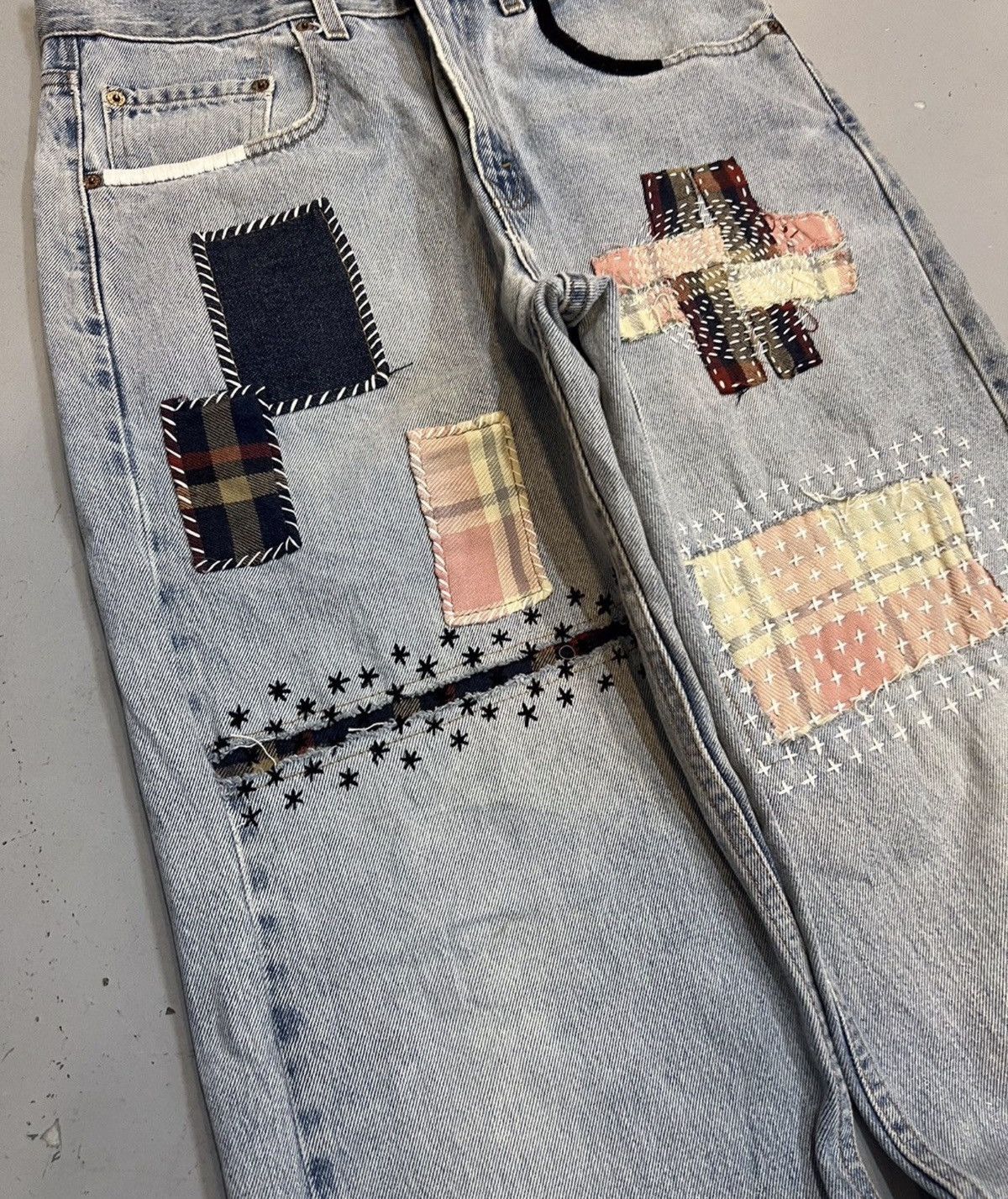 Levi's Vintage Levi’s shashiko jeans denim Size US 32 / EU 48 - 2 Thumbnail