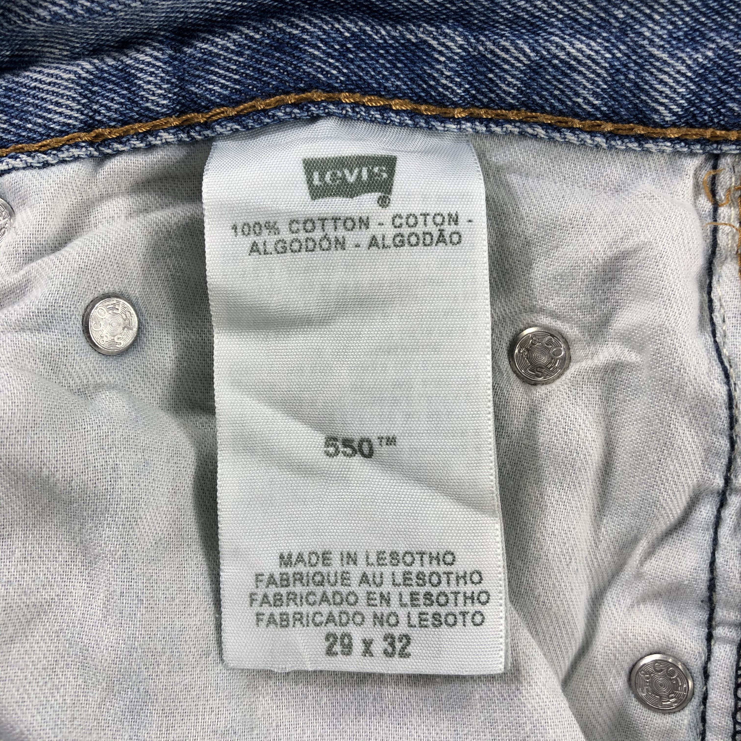 Levi's Vintage Blue Wash Levis 550 Jeans-J2667 Size US 28 / EU 44 - 11 Thumbnail