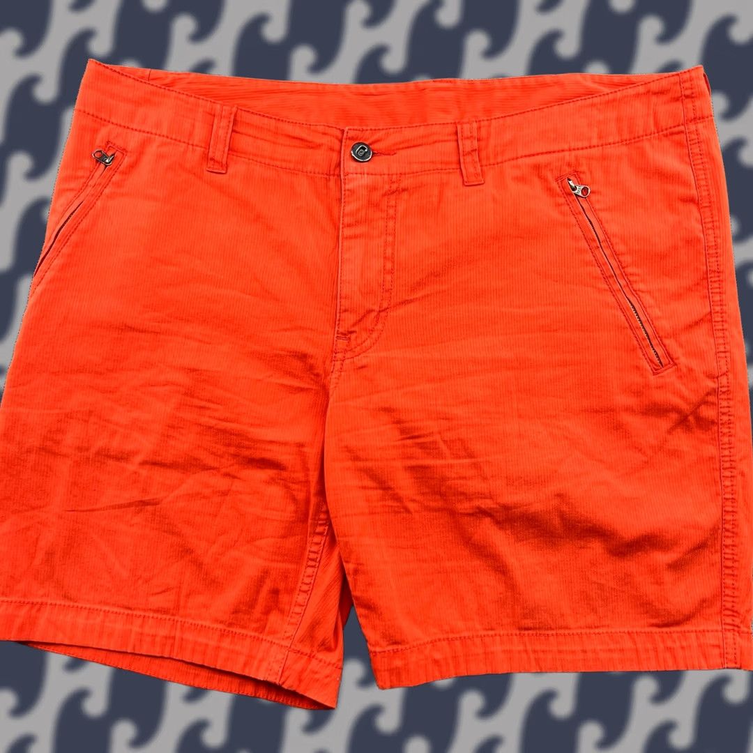 Vintage Norrona /29 Cotton Shorts Womens Large Hot Chili Orange Hiking Outdoor Trekking Size 36" / US 14 / IT 50 - 1 Thumbnail