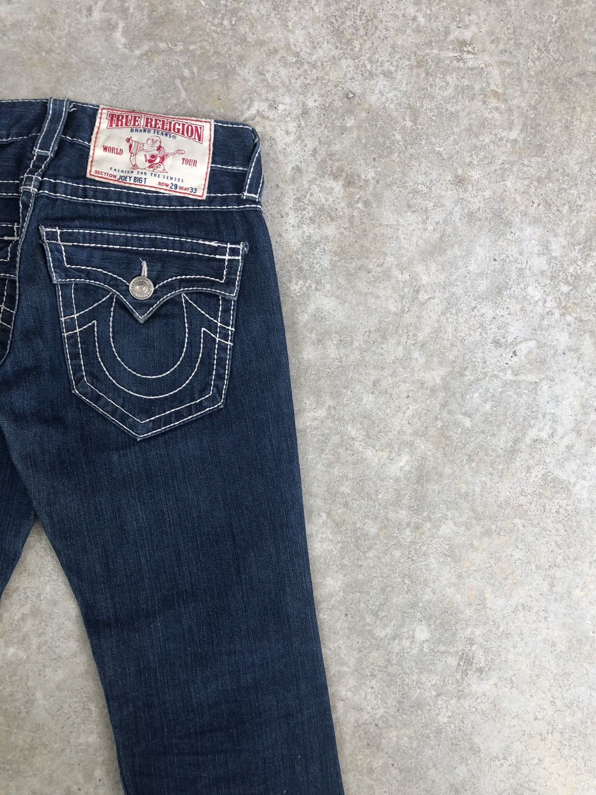 True Religion True Religion Flared Jeans Bootcut White Stitch Distressed Size US 32 / EU 48 - 11 Thumbnail