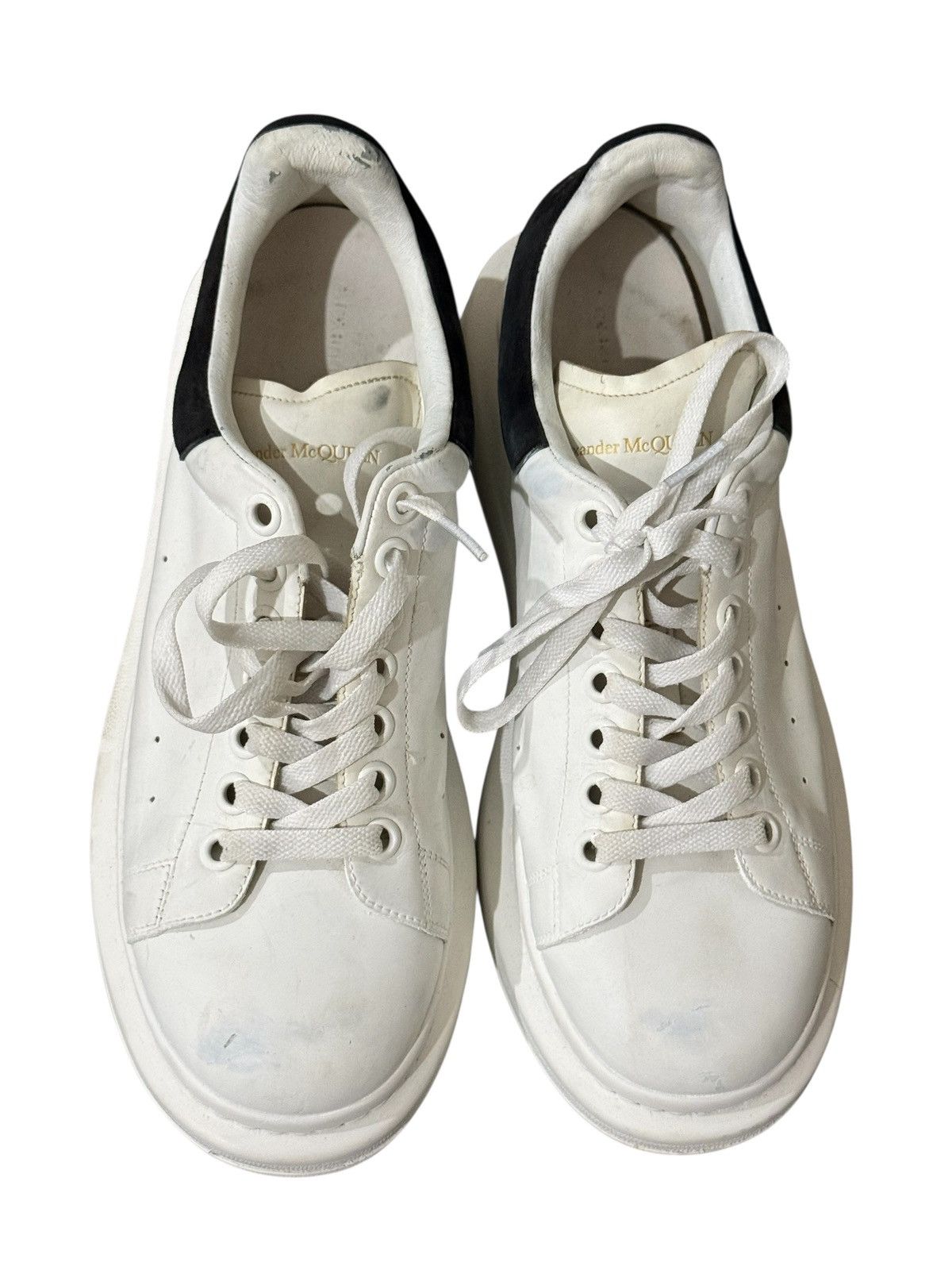 Alexander McQueen Alexander McQueen saiz 8UK White/Black Oversized Sneakers Size US 8 / EU 41 - 5 Thumbnail