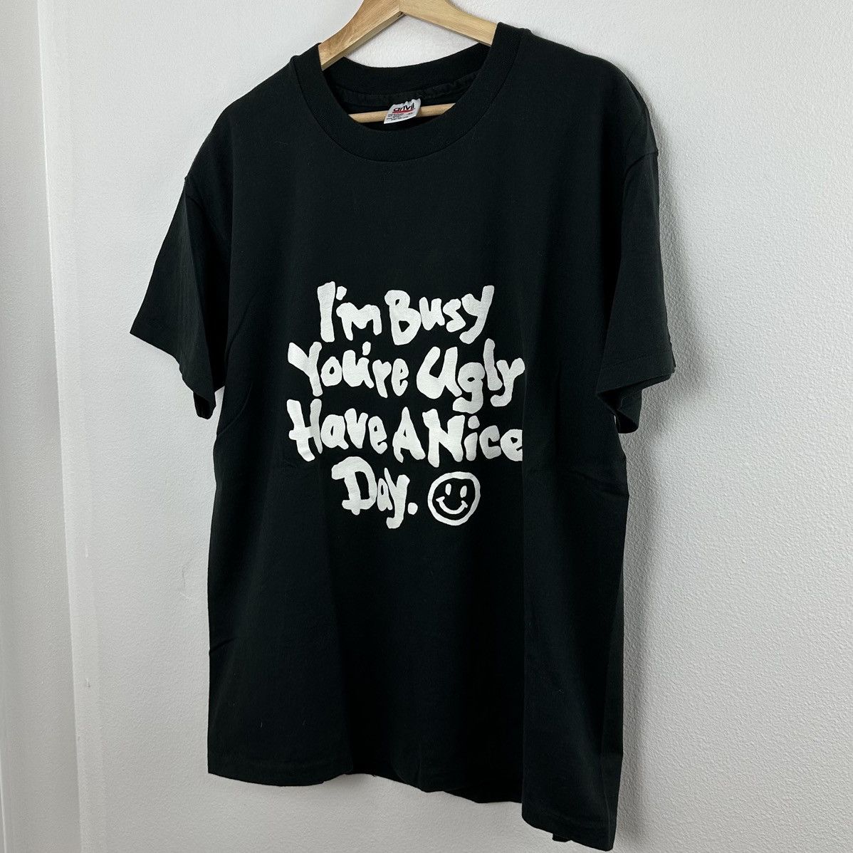 Vintage Vintage Have A Nice Day Smiley Face T Shirt 1990s XL Size US XL / EU 56 / 4 - 2 Thumbnail