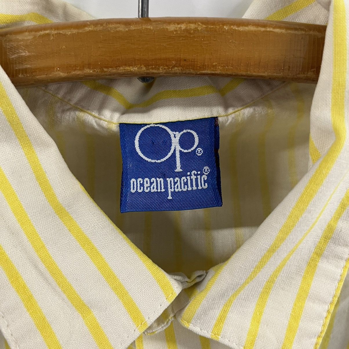 Ocean Pacific × Vintage Crazy Rare Vintage 1986 Ocean Pacific Surfer Button Up Tee Size US L / EU 52-54 / 3 - 6 Thumbnail
