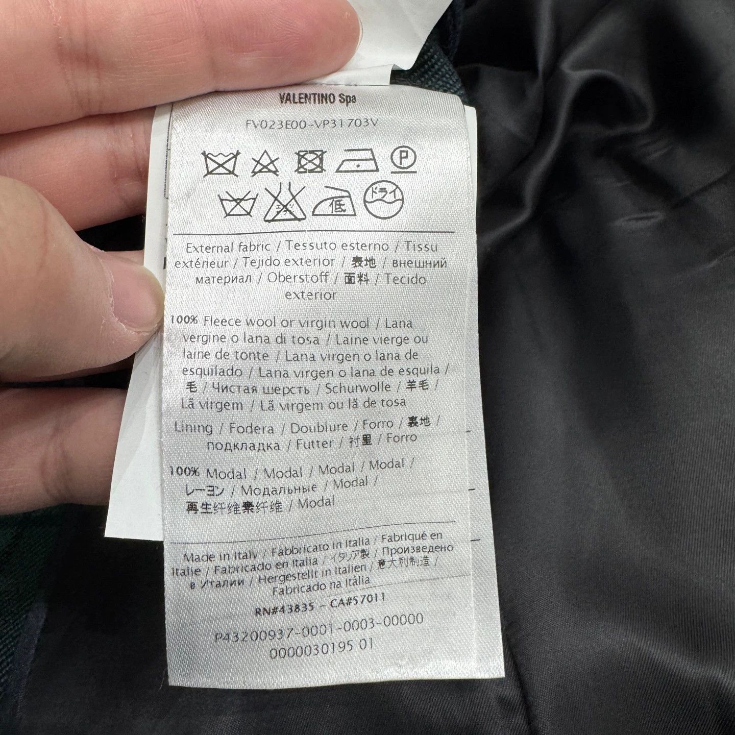 Valentino Valentino Check Wool Blazer 44 99 New Size 44R - 3 Thumbnail