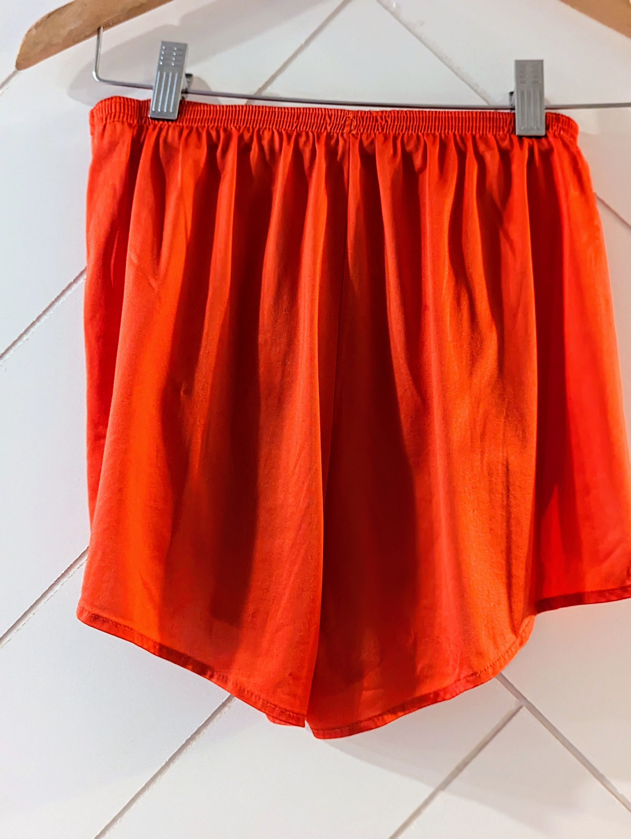 Nike Vintage 80s Nike Orange Sprinter Shorts Made in USA Size M Size 27" / US 4 / IT 40 - 2 Thumbnail