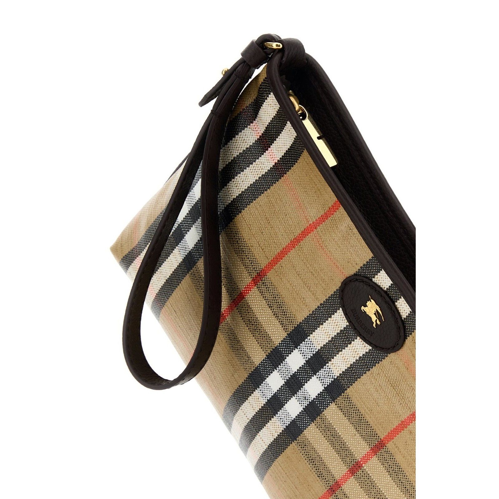 Burberry Burberry Beige Pouch Bag New Size ONE SIZE - 4 Thumbnail