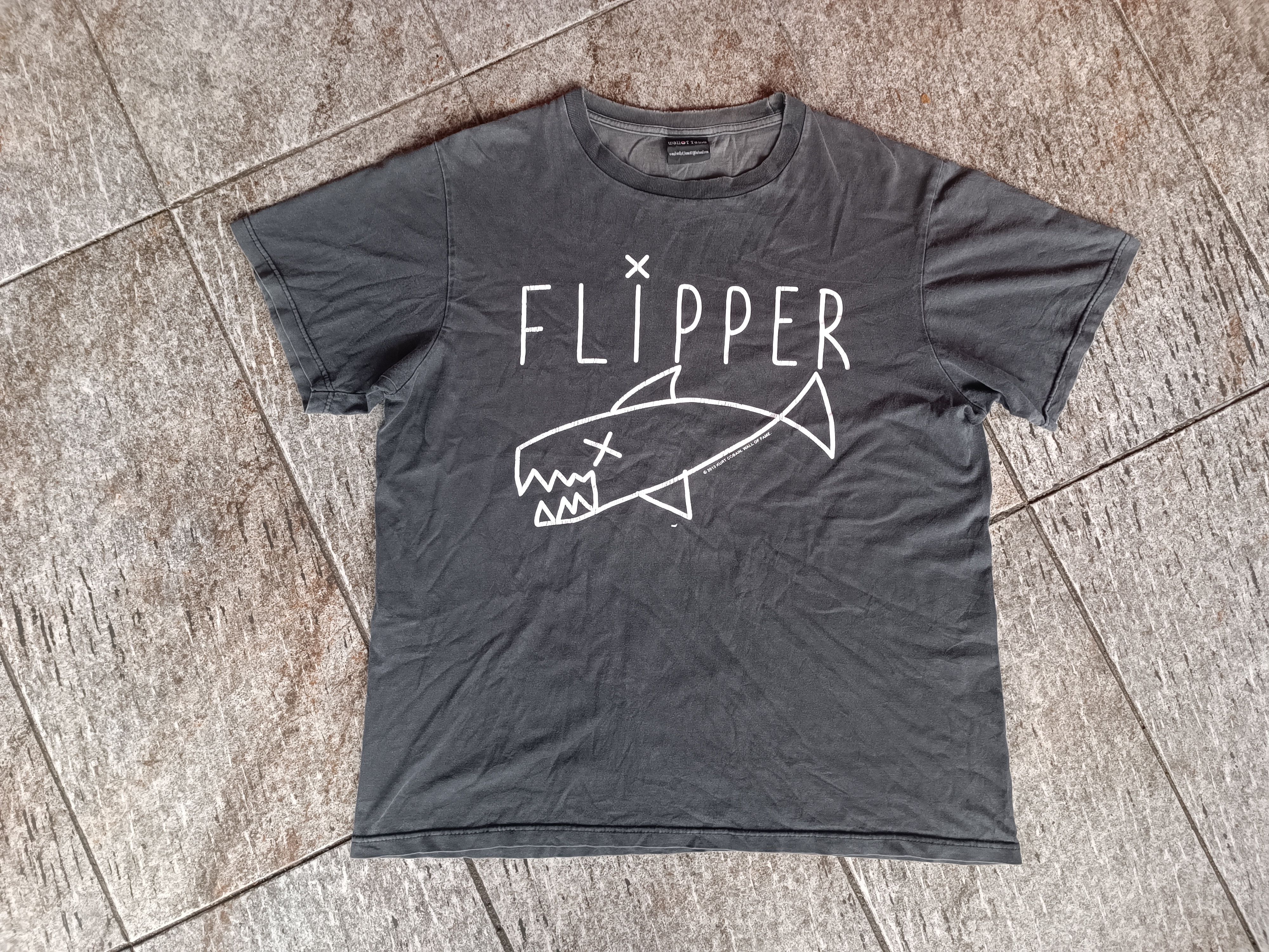 Nirvana vintage bootleg t shirt flipper kurt cobain | Grailed
