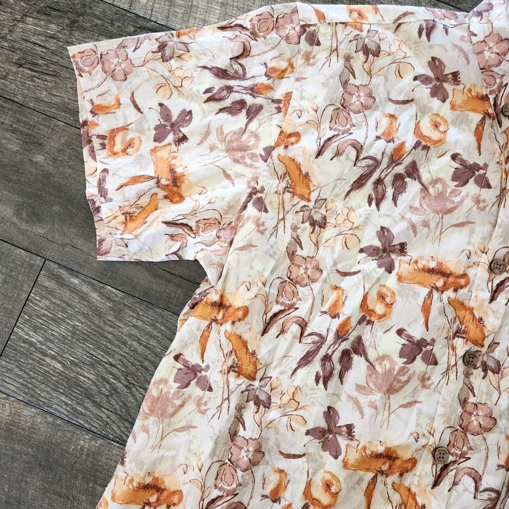 Vintage Yiume Hawaiian Shirt Mens Small Floral Flowers AOP Cotton New Size US S / EU 44-46 / 1 - 4 Thumbnail