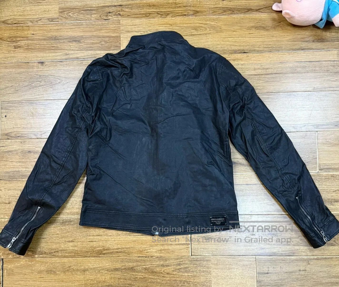 Dolce & Gabbana Dolce&Gabbana Men's Leather Motorcycle Jacket. Size US L / EU 52-54 / 3 - 2 Thumbnail