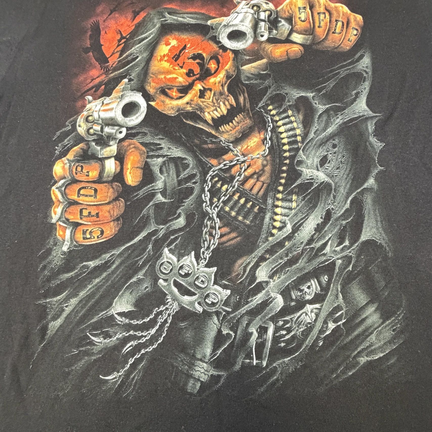 Tultex Five Finger Death Punch Shirt Mens XL Black Tour 2018 Skull Graphic Tee Tultex Size US XL / EU 56 / 4 - 3 Thumbnail