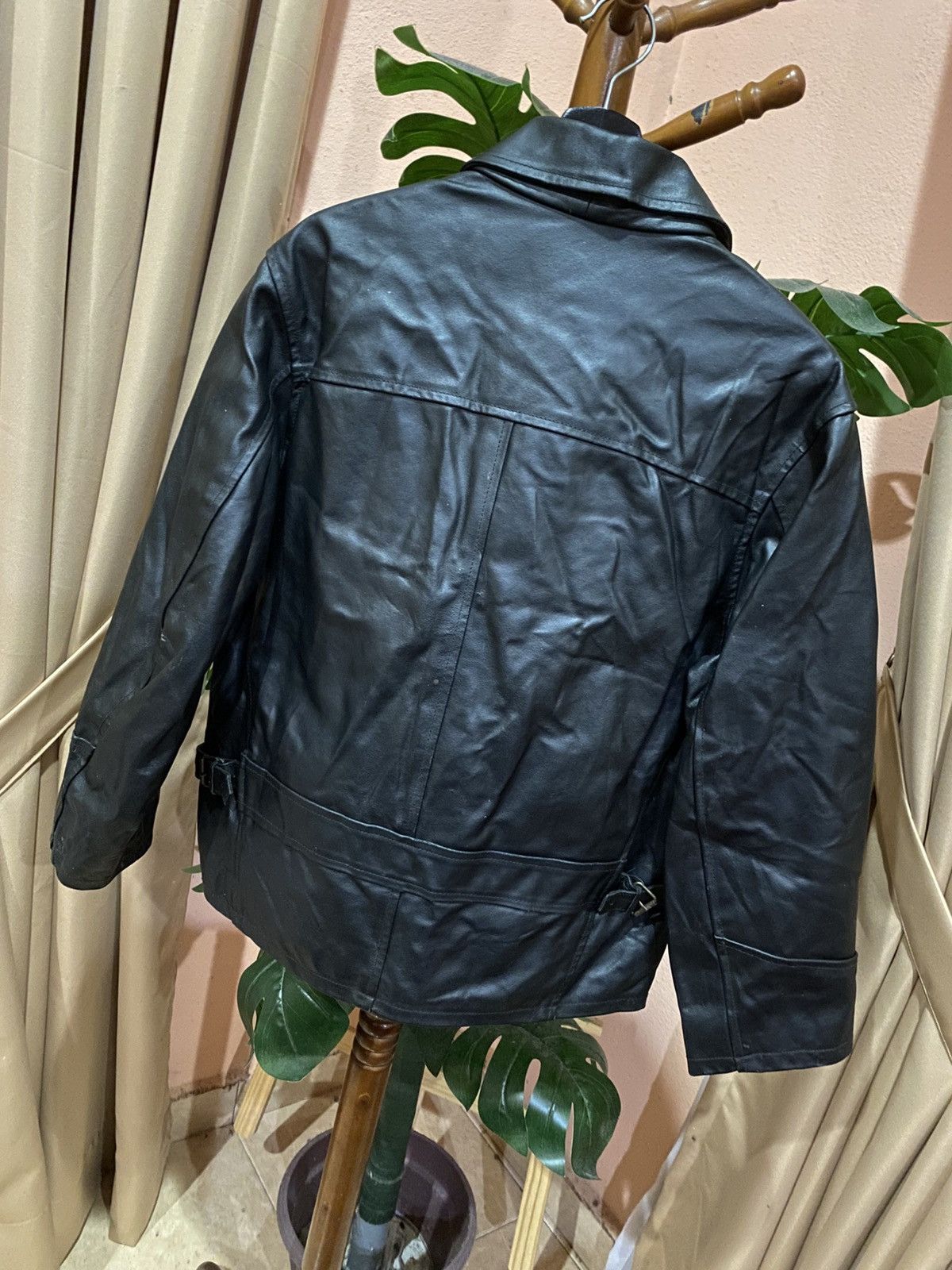 Stanley & Sons Vintage STANLEY’S Black Leather Jacket with Zip Closure Size US M / EU 48-50 / 2 - 9 Thumbnail