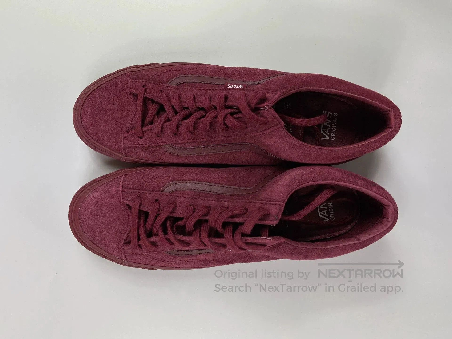 Wtaps vans sk8 hi sneakers in rich burgundy. Size US 10 / EU 43 - 6 Thumbnail