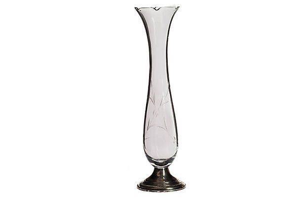 Empyre Sterling Silver Empire Glass Vase Size ONE SIZE - 1 Thumbnail