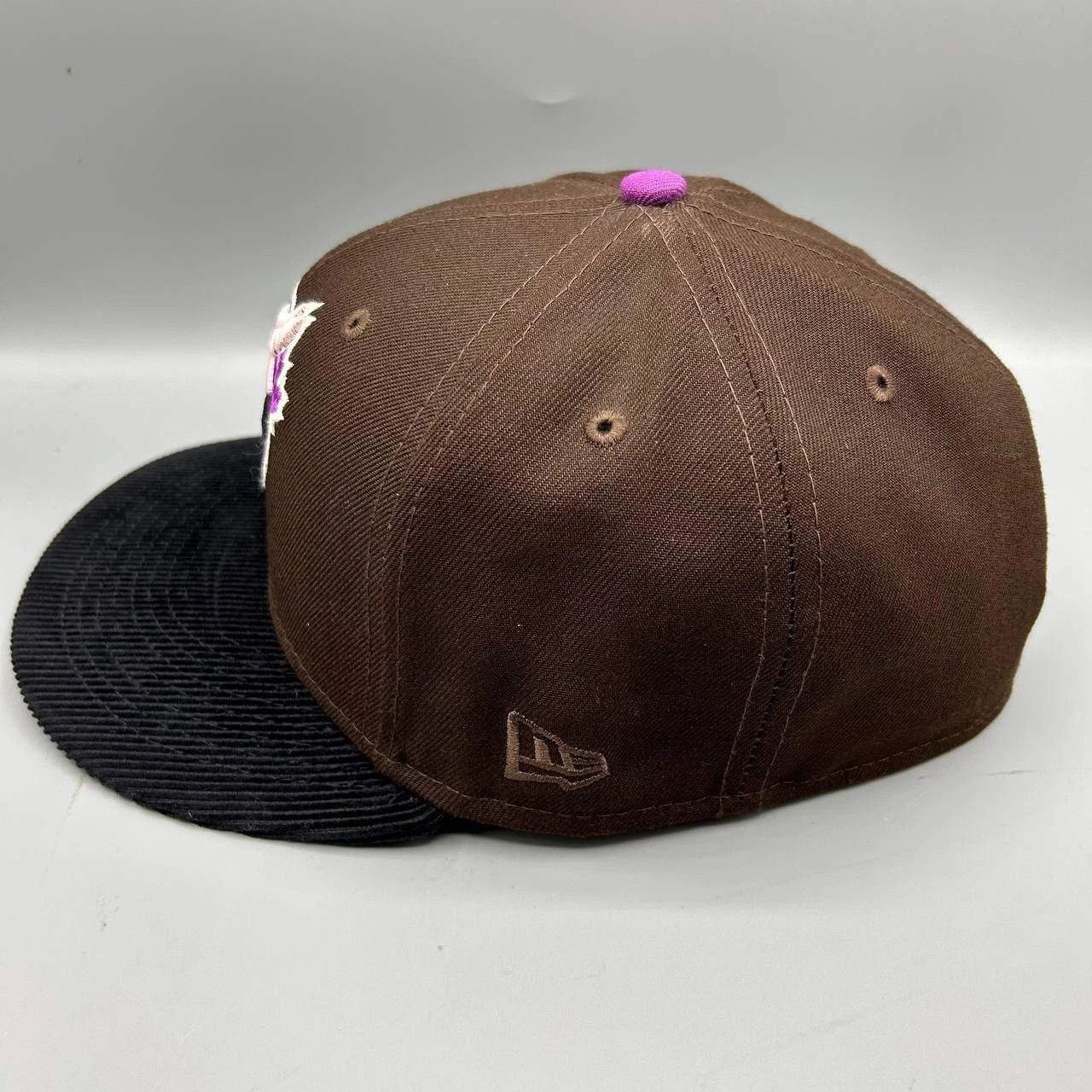 New Era Toronto Blue Jays Hat Men 7 3/8 Brown Black MLB Fitted Cap Size ONE SIZE - 5 Thumbnail