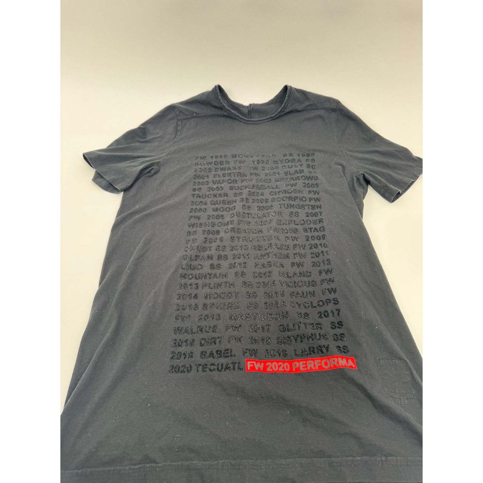 Rick Owens Mens Rick Owens Collection History Print Tee - One Size Size US M / EU 48-50 / 2 - 1 Thumbnail