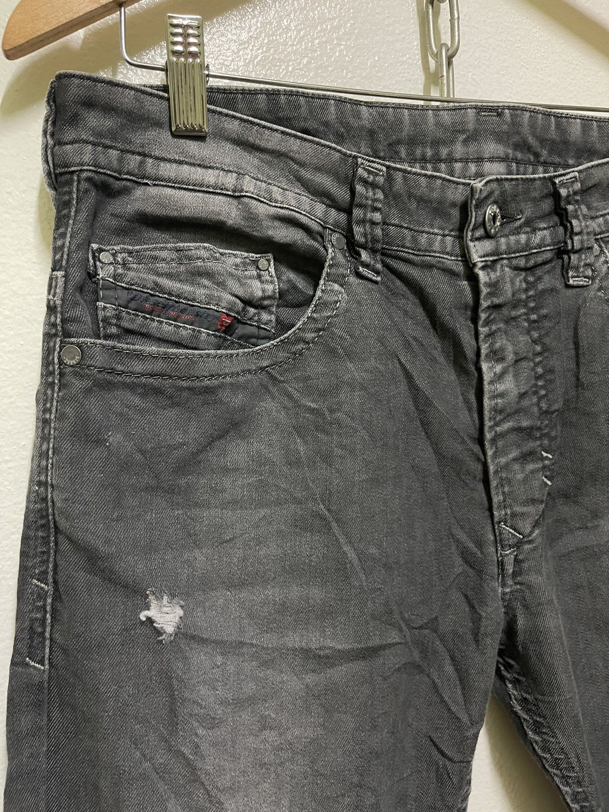 Diesel Diesel Distressed Denim Thavar Slim Skinny Size US 32 / EU 48 - 2 Thumbnail
