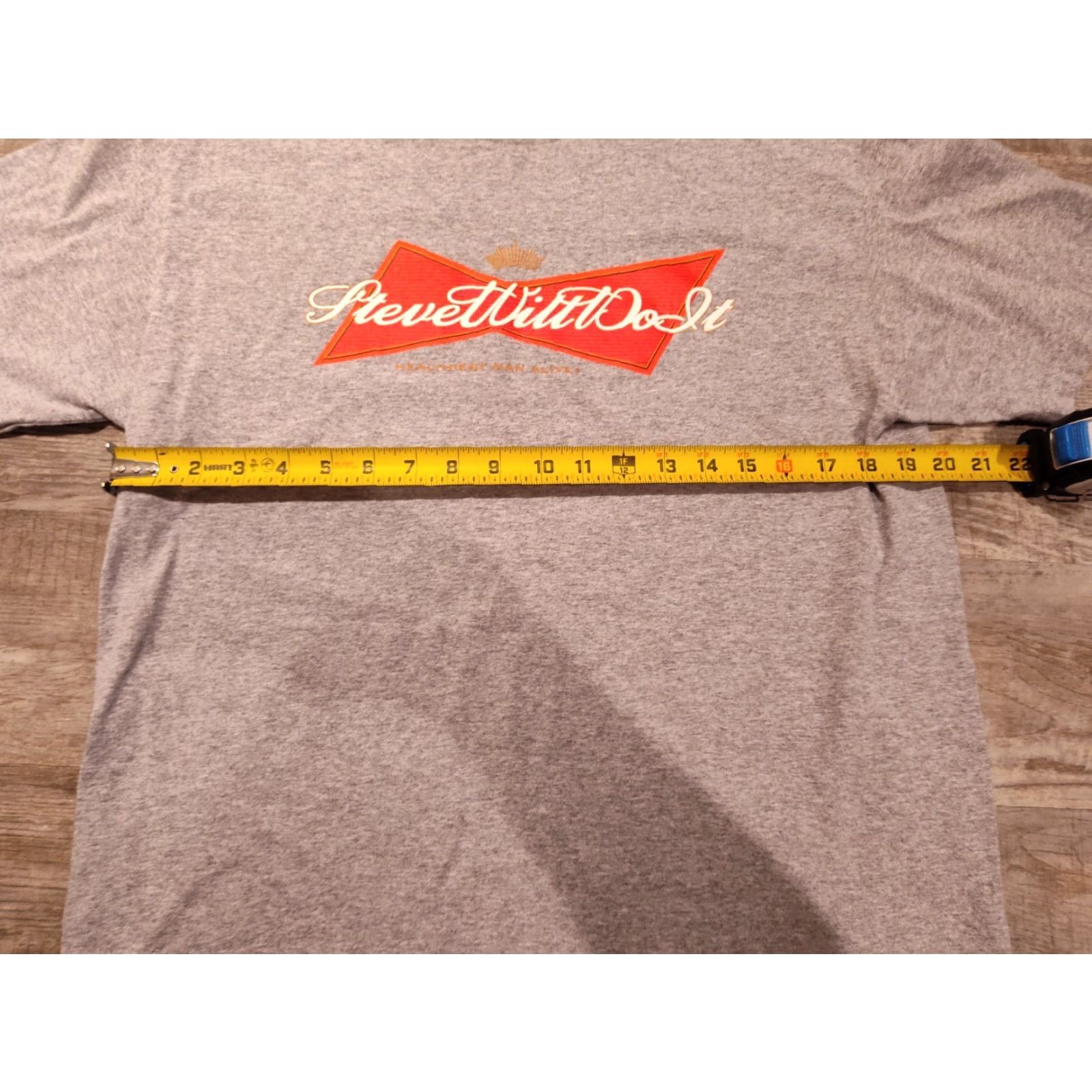 Budweiser Full Send Budweiser Shirt Mens Large Gray Graphic Tee Steve Will Do It Size US L / EU 52-54 / 3 - 7 Thumbnail