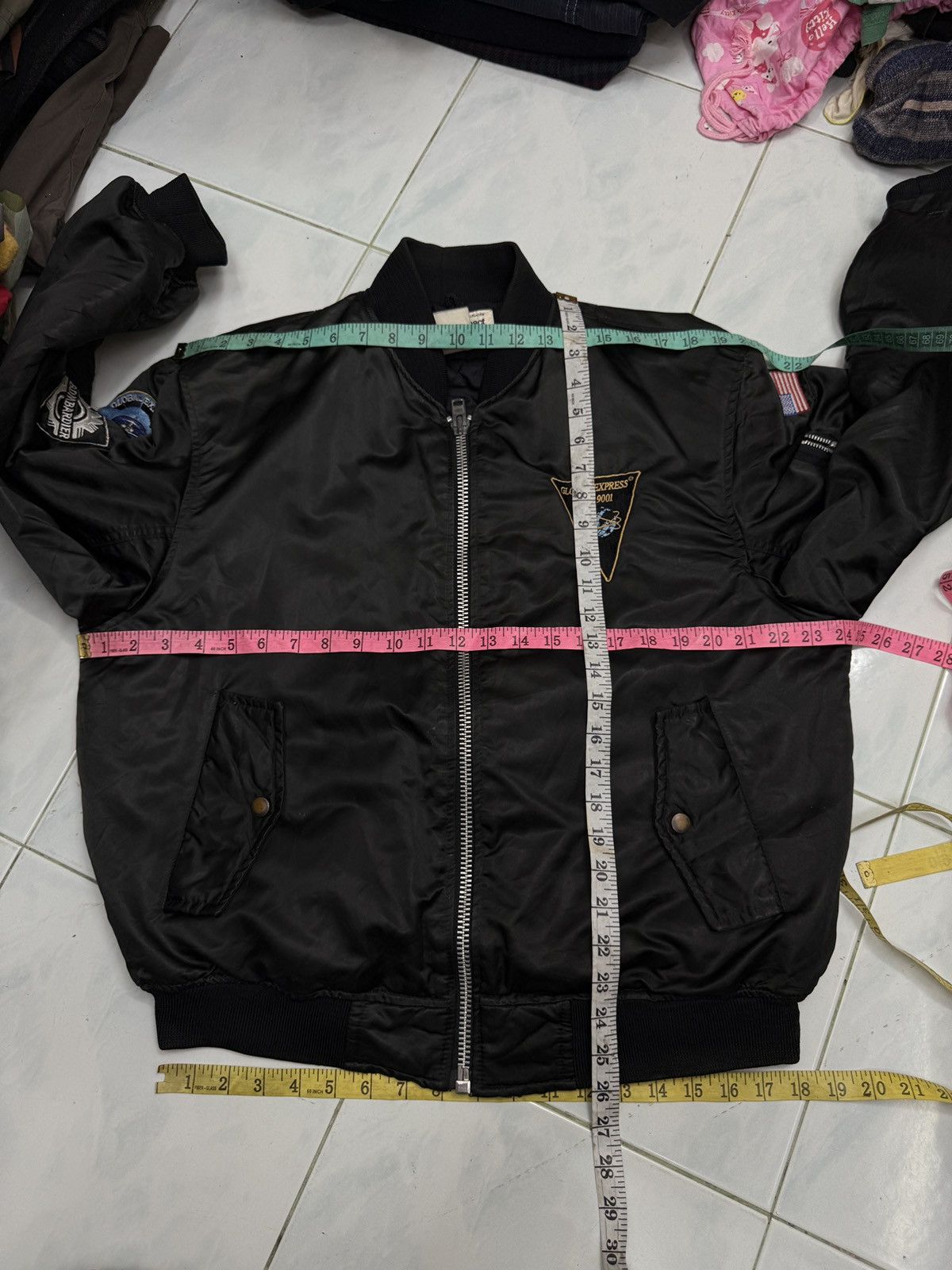 Vintage 🔥🔥🔥STEALS VINTAGE ADD IMPACT GLOBAL EXPRESS BOMBER JACKET Size US M / EU 48-50 / 2 - 13 Thumbnail